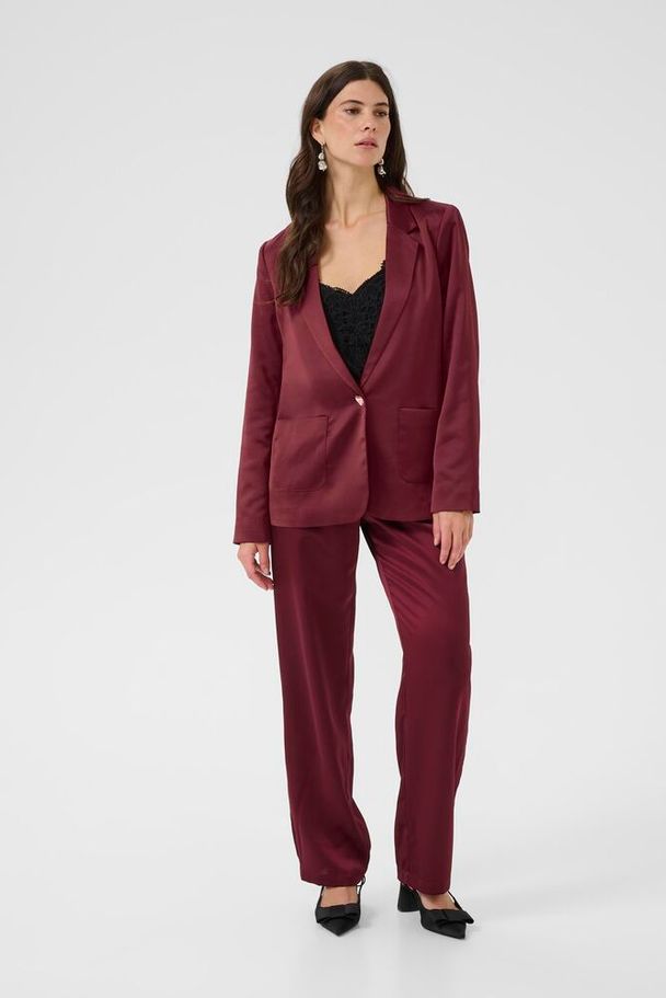 CRCocamia Sateen Blazer vínreyður
