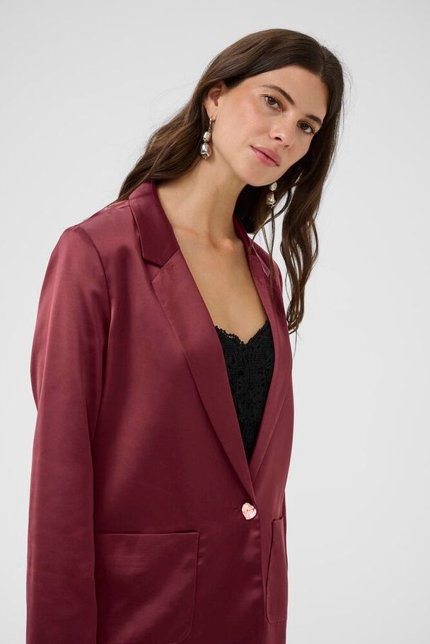 CRCocamia Sateen Blazer vínreyður